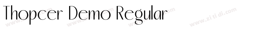 Thopcer Demo Regular字体转换 Thopcer Demo Regular字体转换